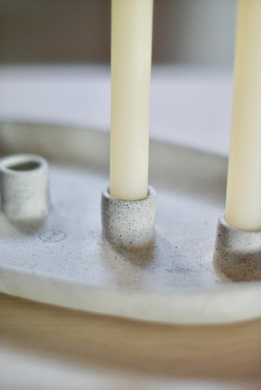 Oval advent candle tray - limited edition